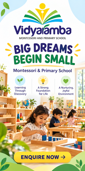 Vidyaramba Montessori and Primary School: Big dreams begin small. Enquire now