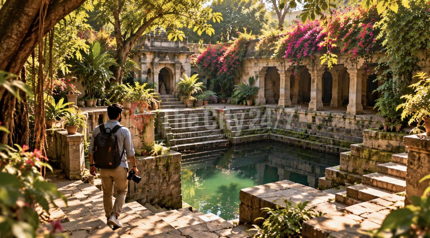A hidden stepwell garden in Bengaluru