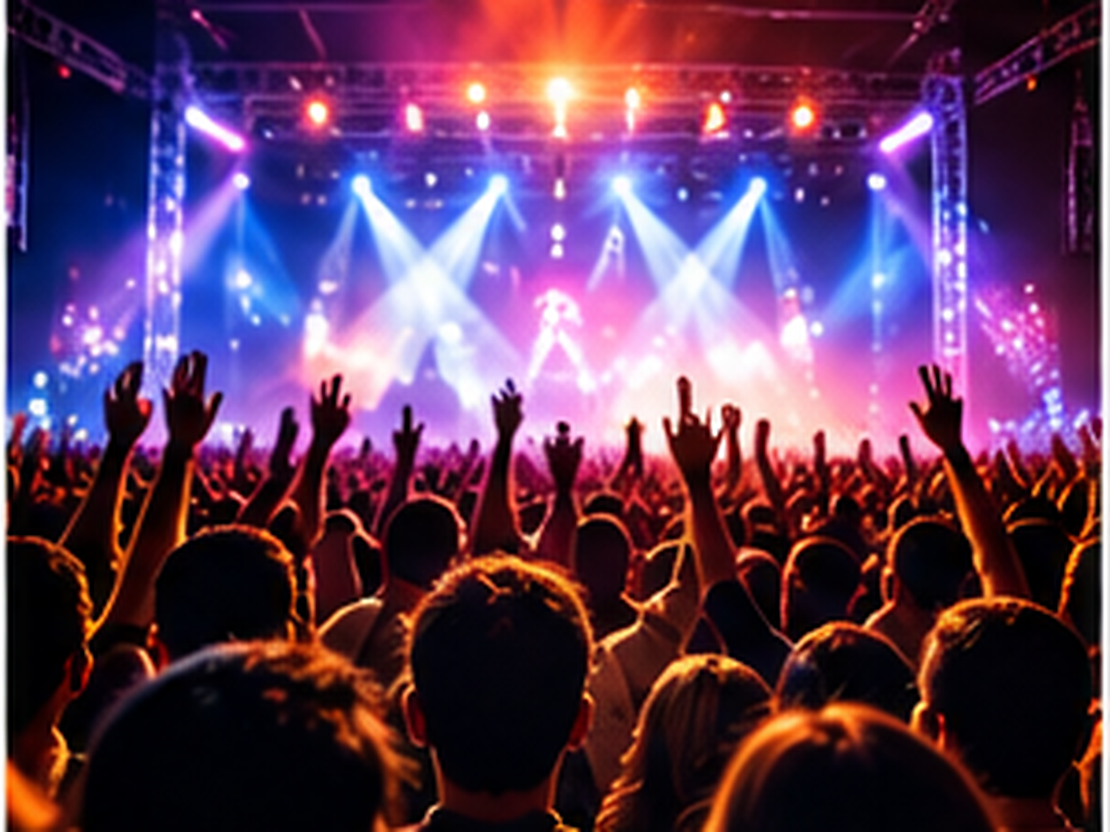 Crowd at a live concert in Bengaluru